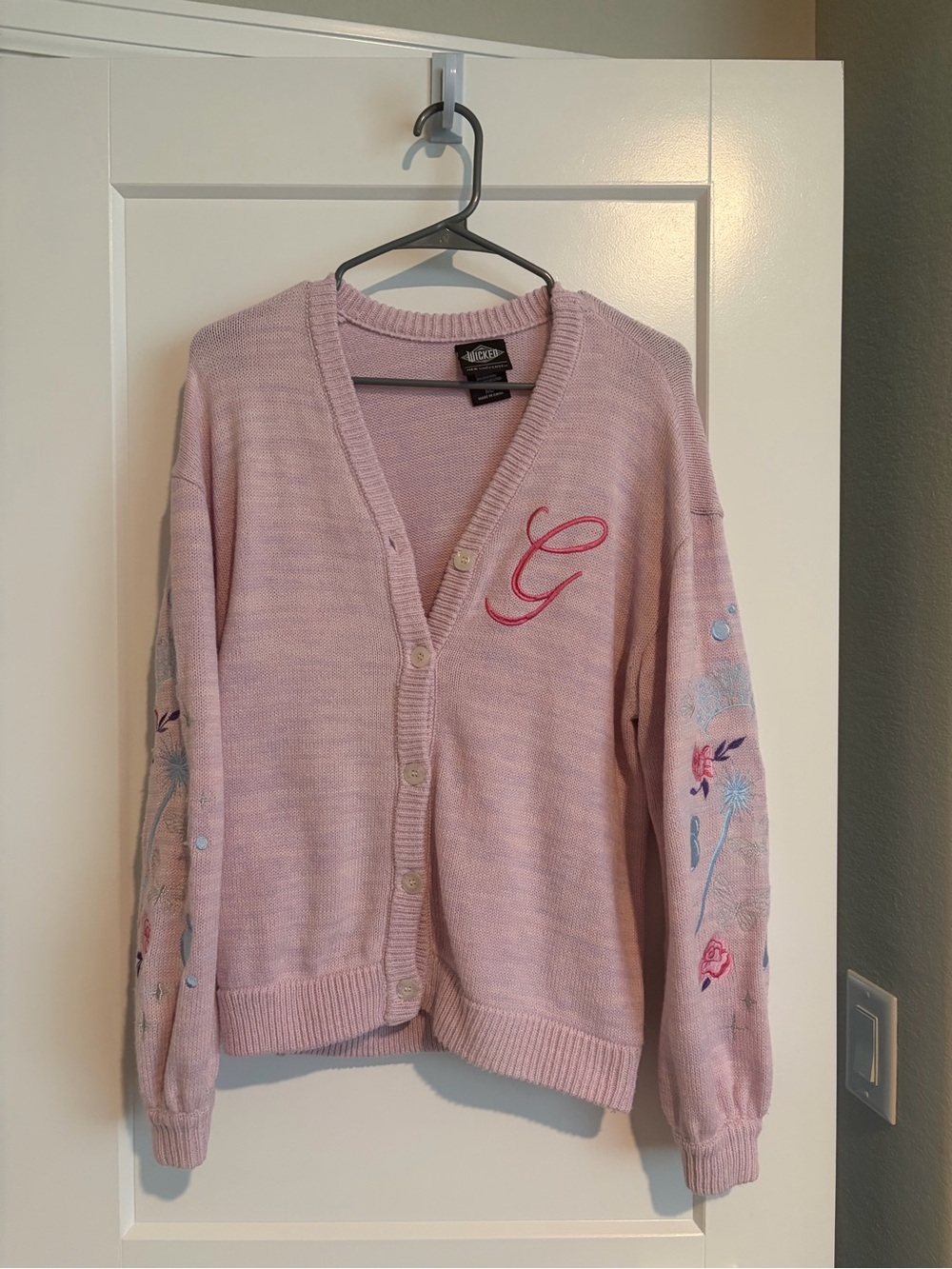Her Universe Wicked Glinda embroidered cardigan